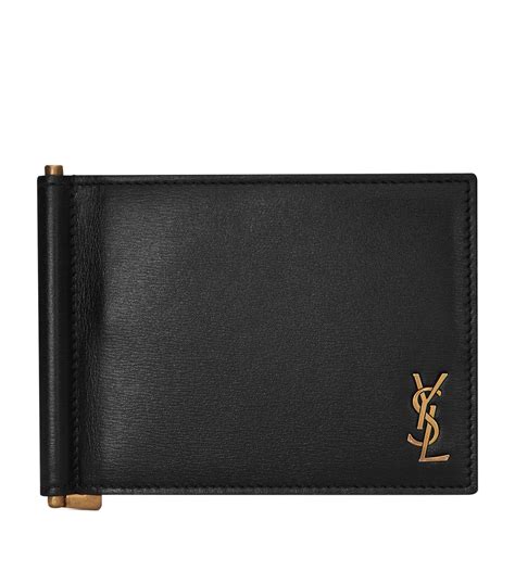 ysl men's wallet with coin pocket|saint laurent money clip wallet.